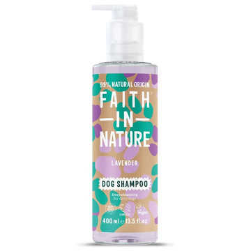 bottle of Faith in Nature Deep Cleansing Lavender Dog Shampoo