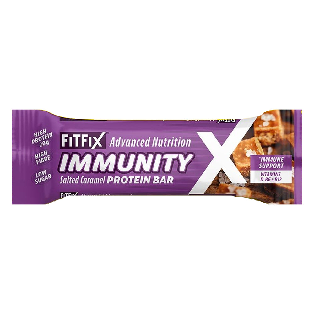 FitFix Immunity Salted Caramel Protein Bar