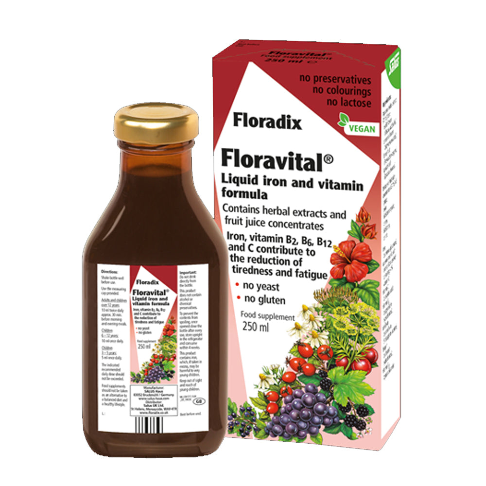 Floradix Floravital Liquid Iron | Evergreen Healthfoods