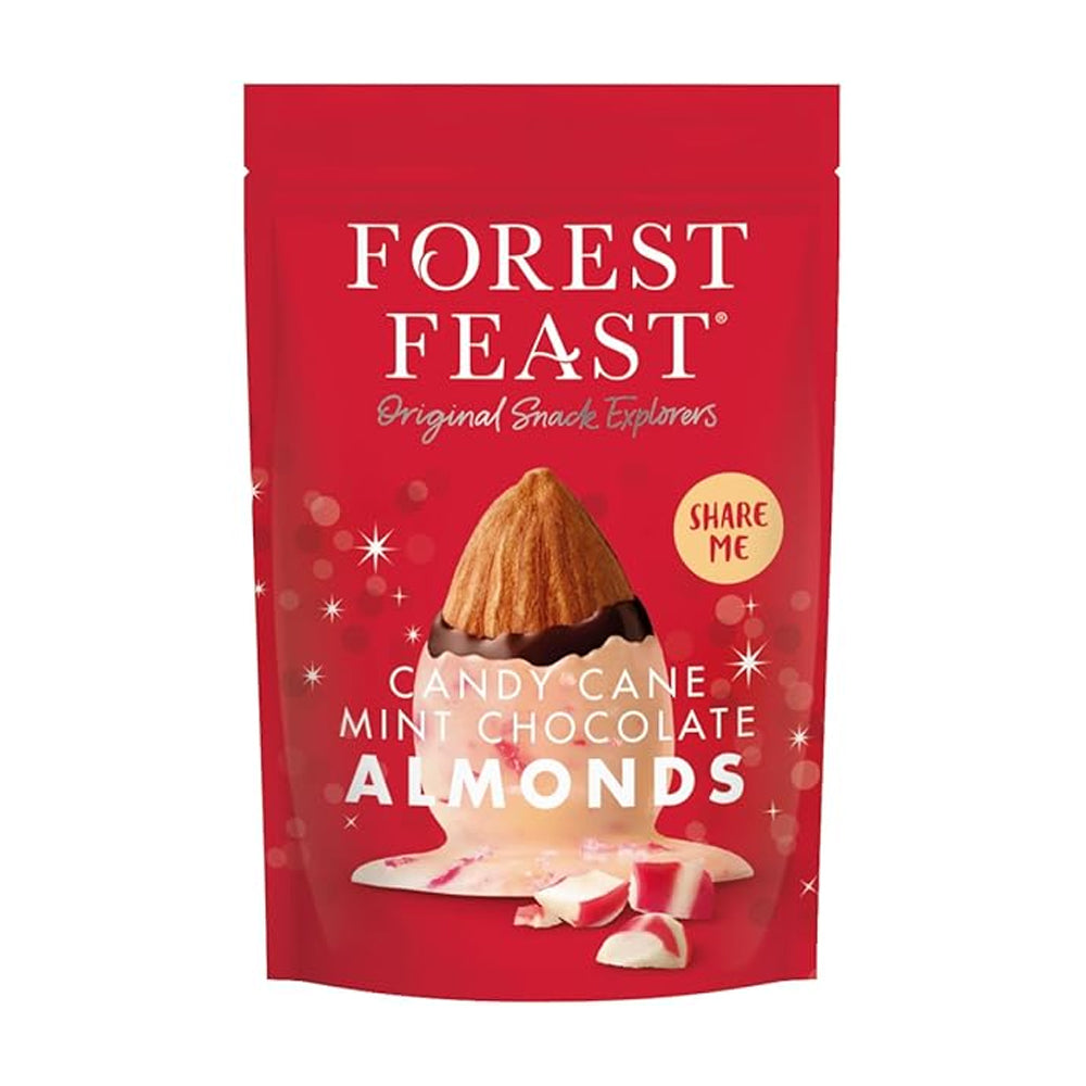 Forest Feast Candy Cane Mint Chocolate Almonds