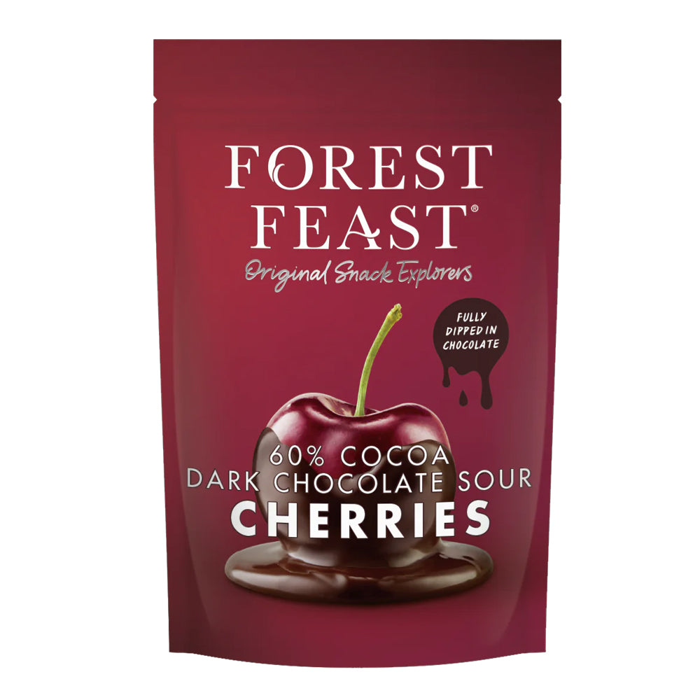 Forest Feast 60% Cocoa Dark Chocolate Sour Cherries