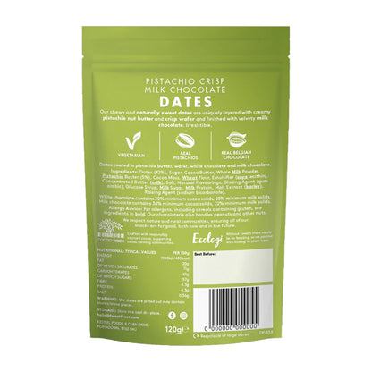 Forest Feast Pistachio Crisp Milk Chocolate Dates