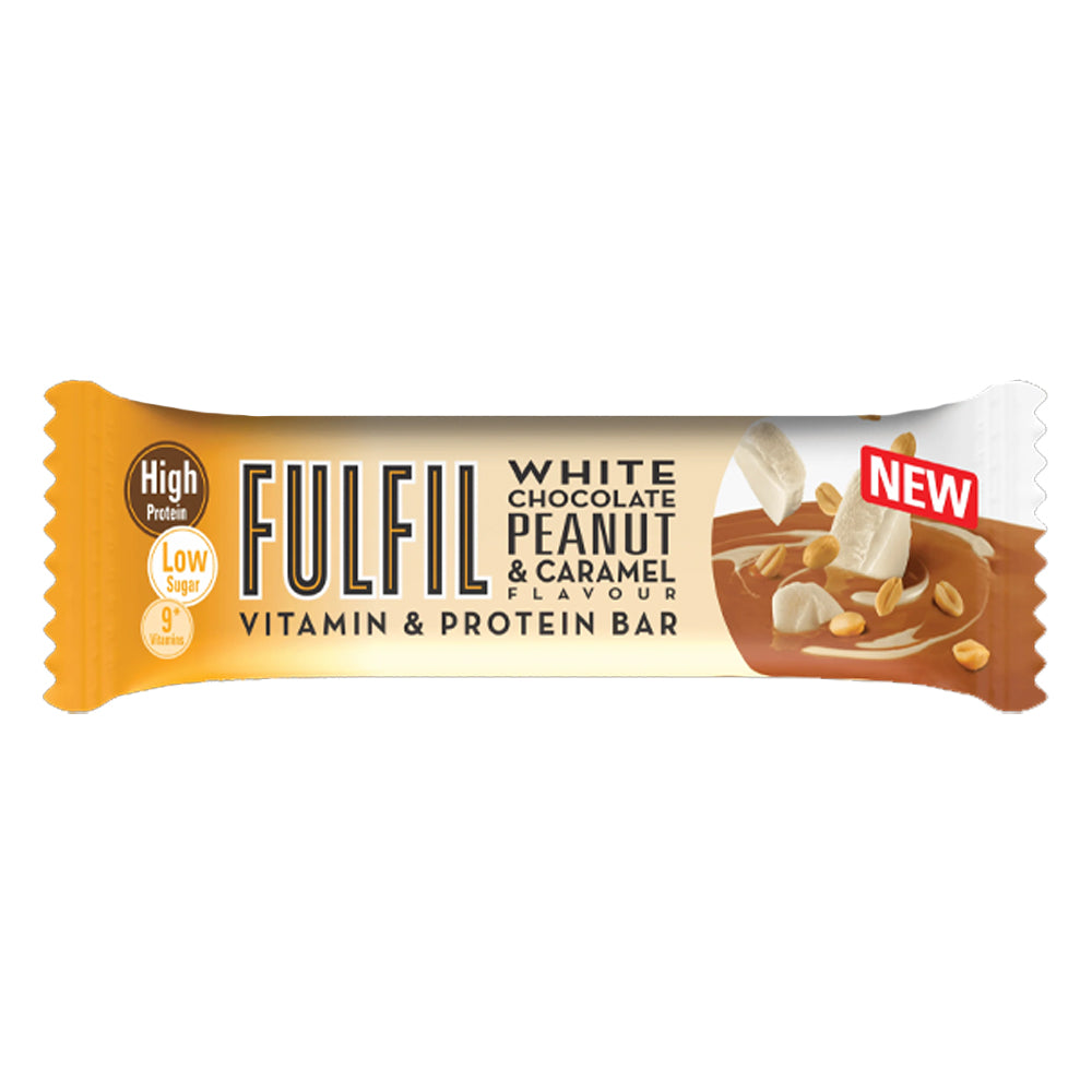 Fulfil White Chocolate Peanut &amp;amp; Caramel Vitamin Protein Bar