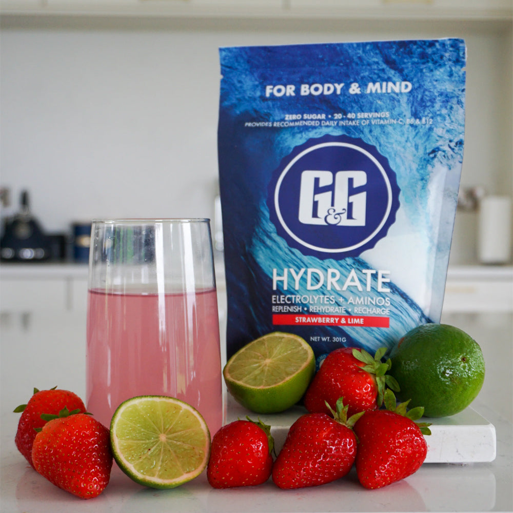 G&amp;G Kombucha Hydrate Strawberry and Lime