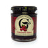 A glass jar of Good Food Centre Gourmet Preserves Cranberry Sauce, featuring a cream and red label with cranberry illustrations and a black lid.