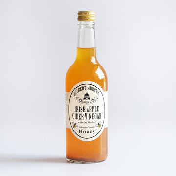bottle of Gilbert Murphy Irish Apple Cider Vinegar blended with Honey