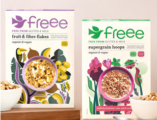Boxes of gluten free cereal