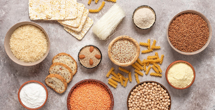 A selection of gluten free grains