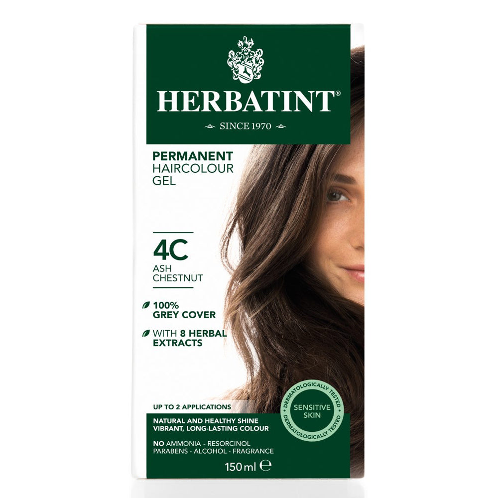 Herbatint Permanent Hair Colour Gel - 4C Ash Chestnut