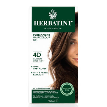 Herbatint Permanent Hair Colour Gel -4D Golden Chestnut