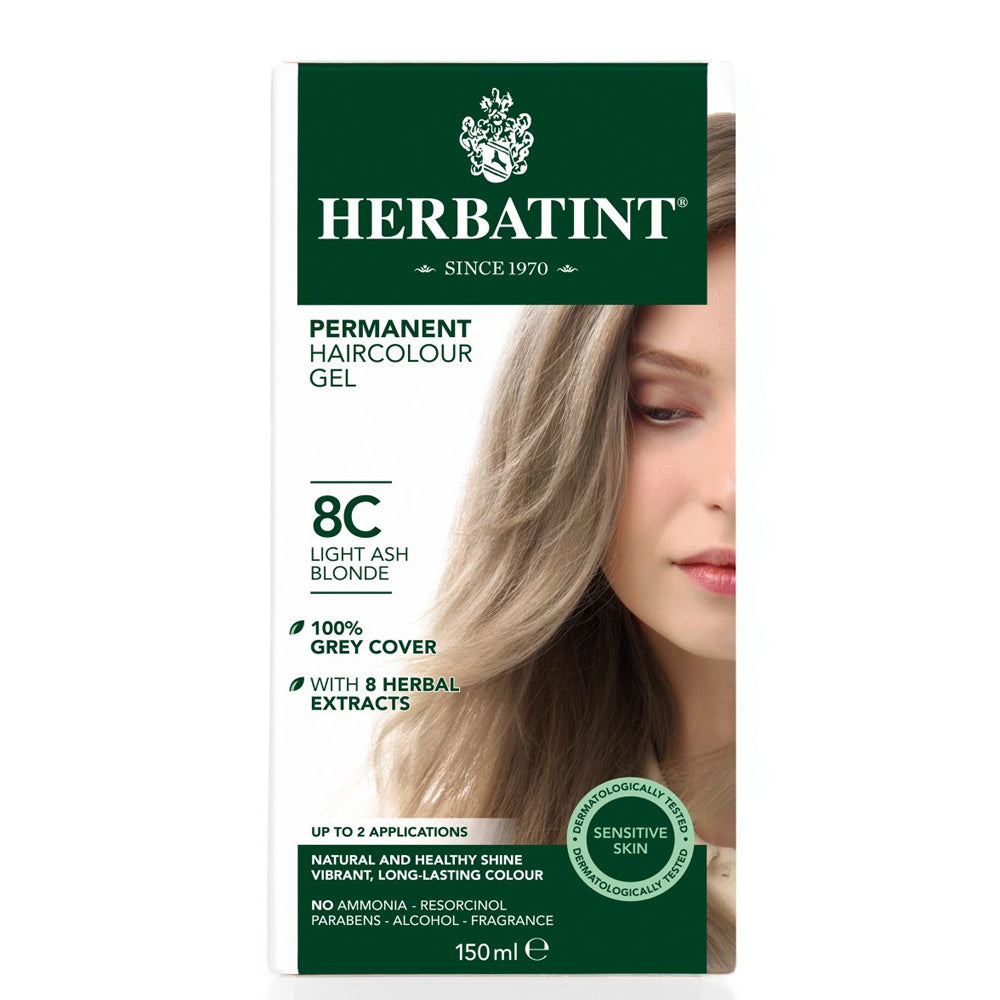 Herbatint Permanent Hair Colour Gel 8C Light Ash Blonde