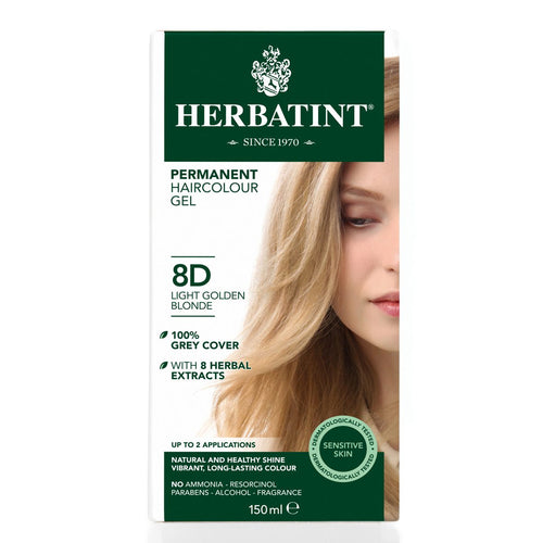 Herbatint Permanent Hair Colour Gel - 8D Light Golden Blonde