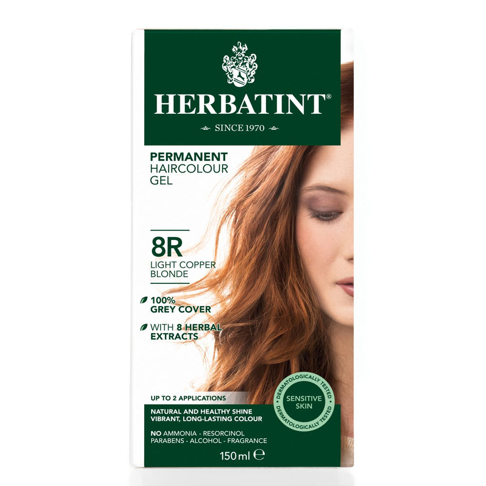 Herbatint Permanent Hair Colour Gel - 8R Light Copper Blonde
