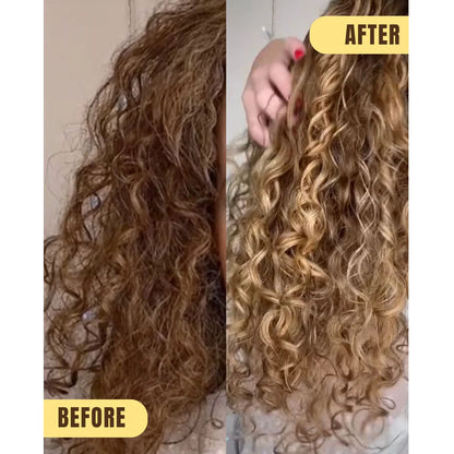 Hair Syrup Zen Pre-Wash Oil before and after