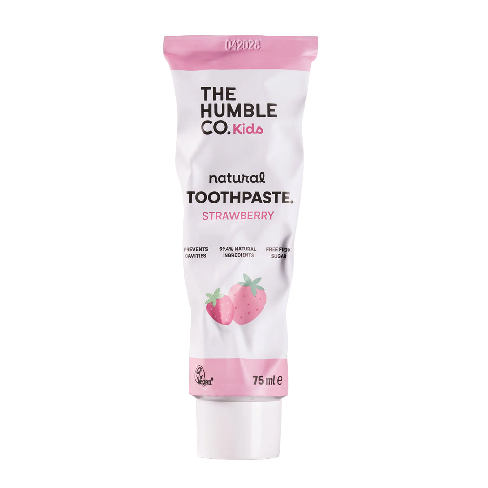 The Humble Co Natural Kids Toothpaste - Strawberry with Fluoride