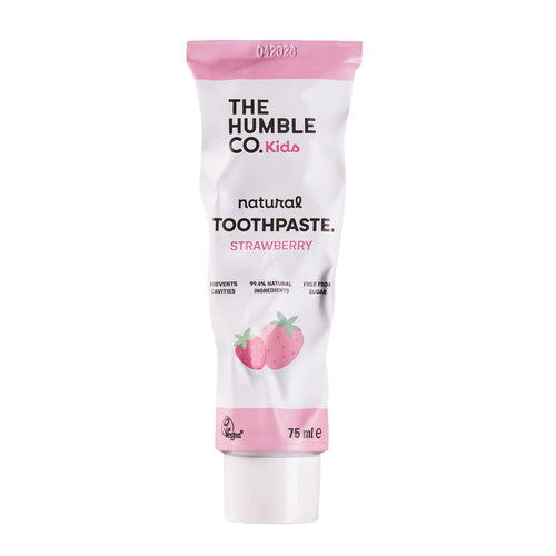The Humble Co Natural Kids Toothpaste - Strawberry with Fluoride