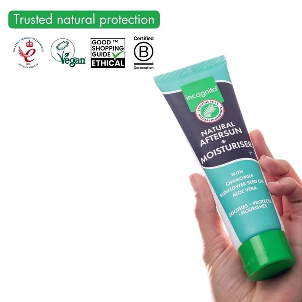 Incognito Aftersun and Moisturiser certifications
