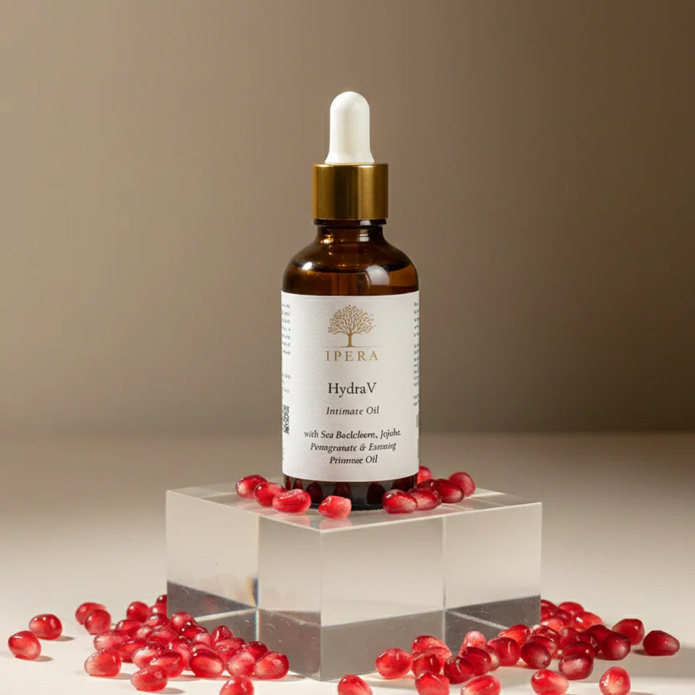 Ipera Hydra V Intimacy Oil bottle.