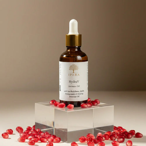 Ipera Hydra V Intimacy Oil bottle.