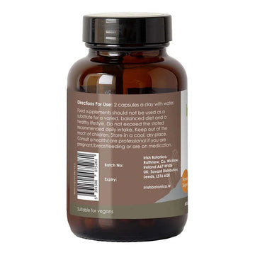 Irish Botanica Mushroom Complex 60 capsules bottle label