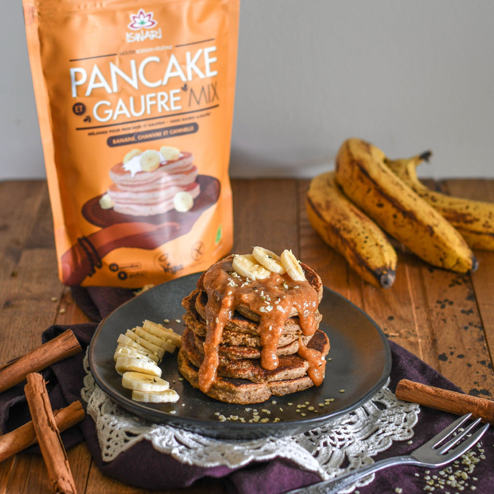 Iswari Pancake &amp; Waffle Mix - Banana, Hemp and Cinnamon