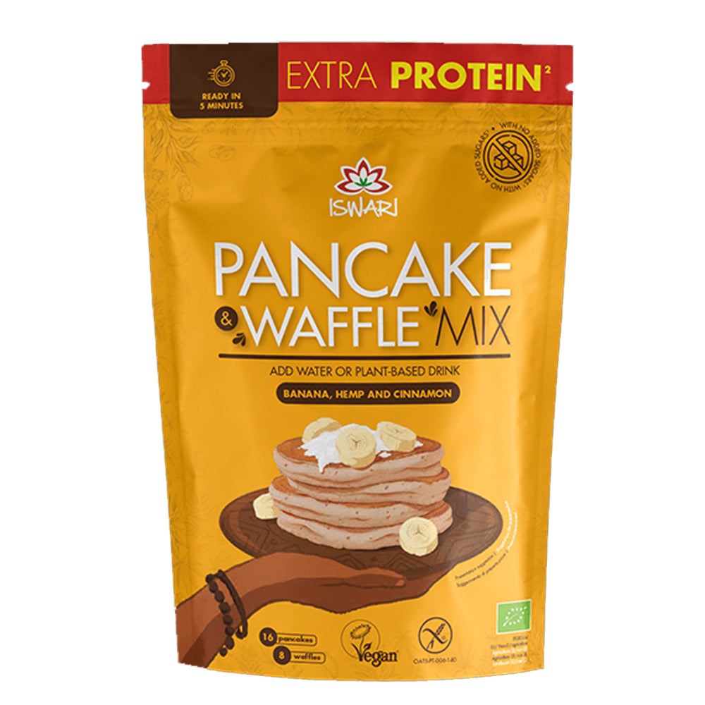 Iswari Pancake &amp; Waffle Mix - Banana, Hemp and Cinnamon