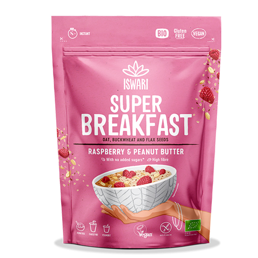 Iswari Super Breakfast Peanut Butter and Raspberry