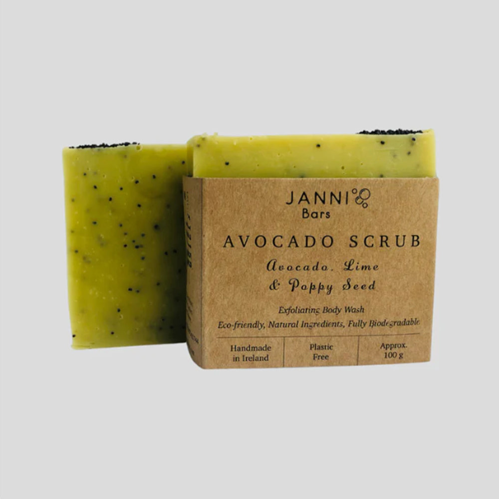 Janni Avocado Scrub Soap Bar