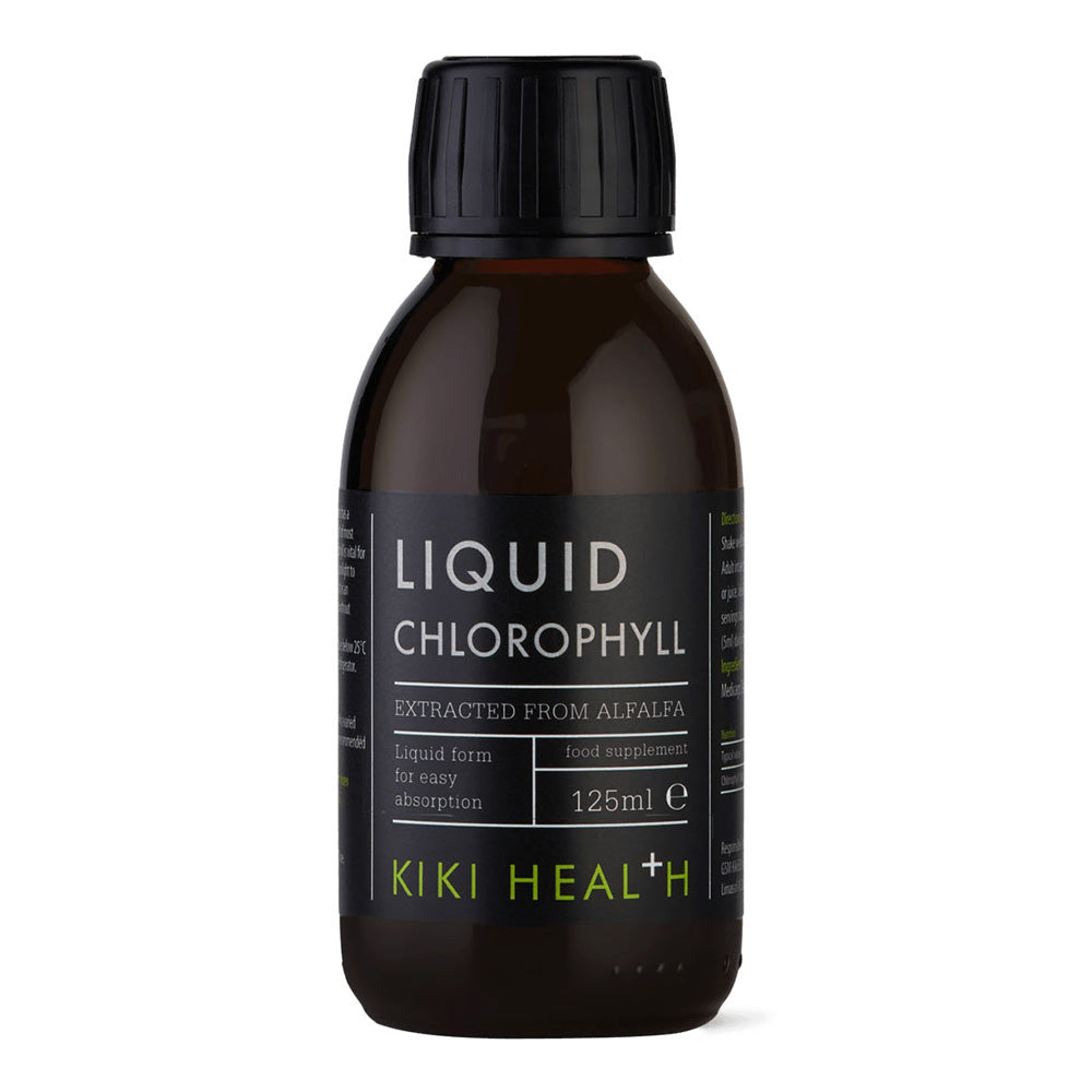 A 125ml bottle of Kiki Health Liquid Chlorophyll