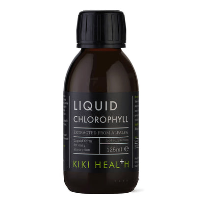 A 125ml bottle of Kiki Health Liquid Chlorophyll