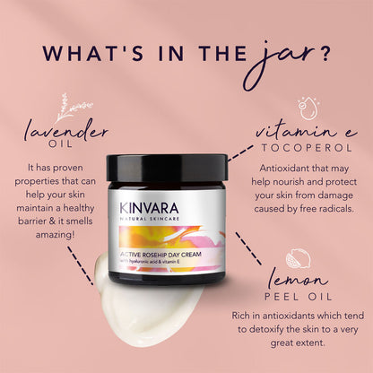 Kinvara Skincare Active Rosehip Day Cream