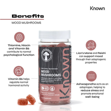 Known Nutrition Mood Mushrooms Vegan Gummies