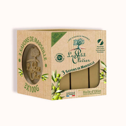 Le Petit Olivier Green Olive Soap x 3