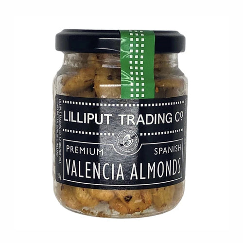 Lilliput Trading Co. Blanched Fried Valencia Almonds with Hot Paprika