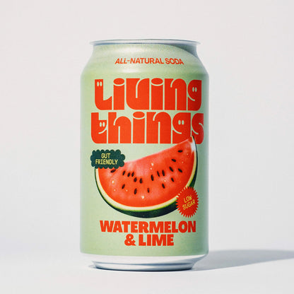 Living Things Watermelon &amp; Lime All Natural Soda