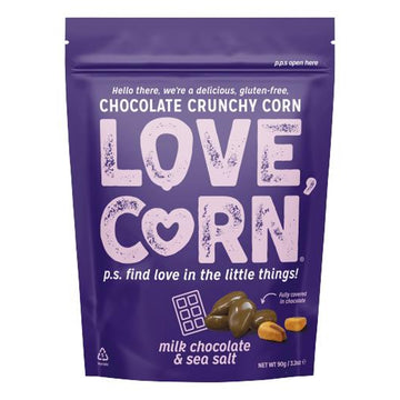 Bag of Love Corn Milk Chocolate &amp; Sea Salt Corn Snacks