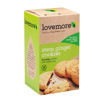 box of Lovemore Gluten-Free Stem Ginger Cookies