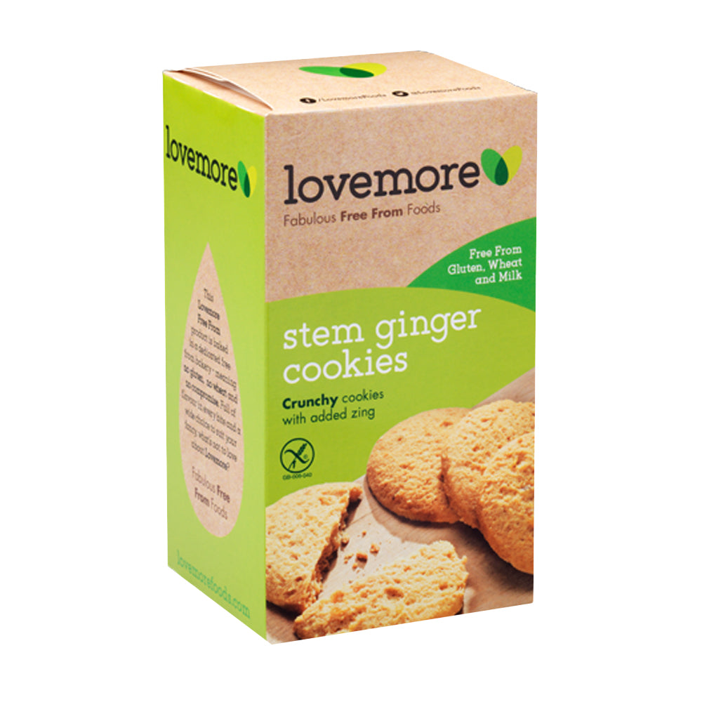 box of Lovemore Gluten-Free Stem Ginger Cookies
