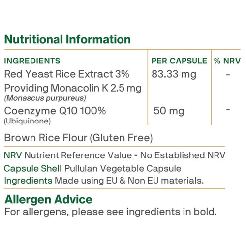 Macanta Red Yeast Rice with 50mg CoQ10
