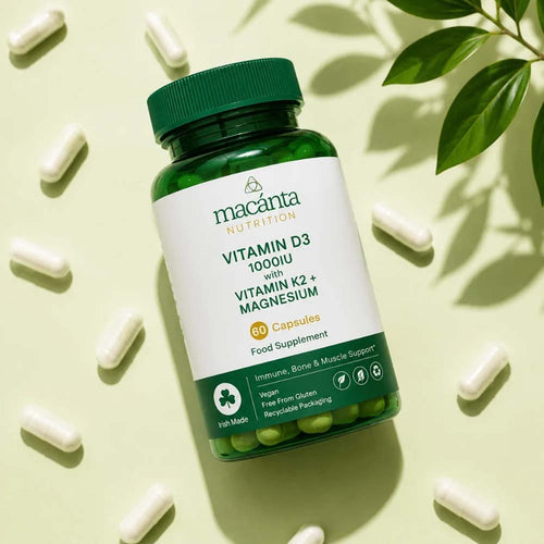 Macanta Nutrition Vitamin D3 1000IU with Vitamin K2 and Magnesium capsules
