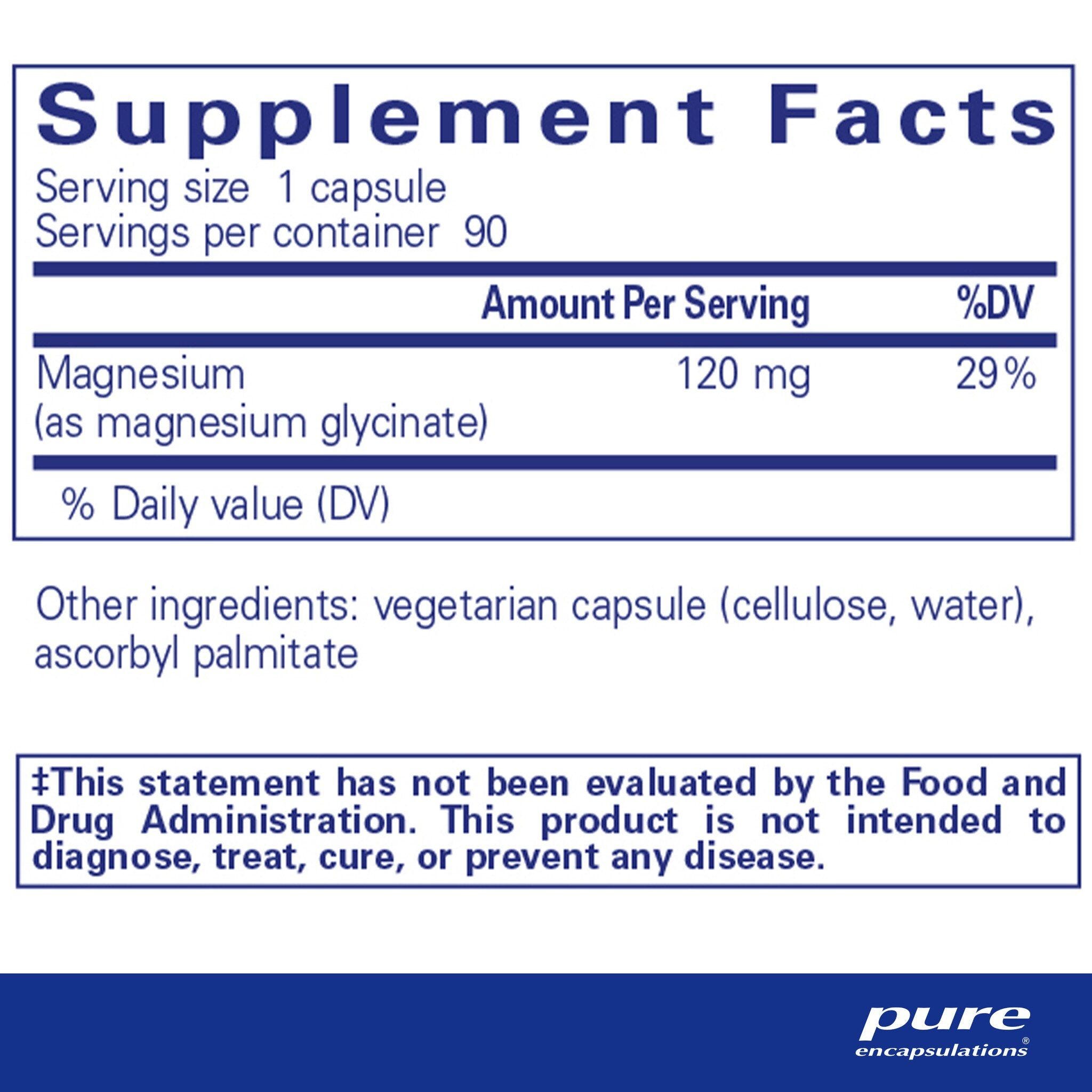 Pure Encapsulations Magnesium Glycinate