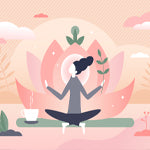 illustration of woman in yoga pose