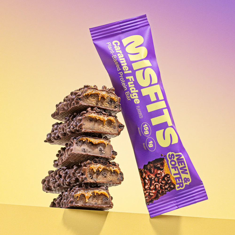 Misfits Caramel Fudge Protein Bar