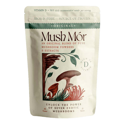 pouch of Mush Mór Original mushroom powder blend
