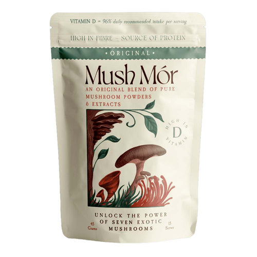 pouch of Mush Mór Original mushroom powder blend