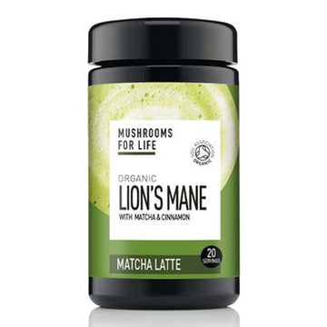 Mushrooms For Life Organic Lions Mane Matcha Latte