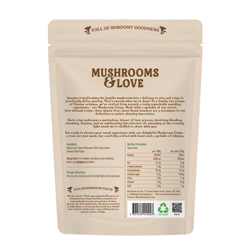 Mushrooms &amp; Love Seavoury Mushroom Crisps