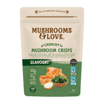 Mushrooms &amp; Love Seavoury Mushroom Crisps