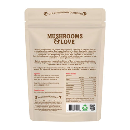Mushrooms &amp; Love Sweet Chilli Mushroom Crisps