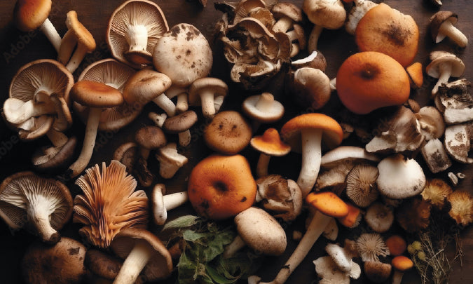 Selection of medicinal mushrooms